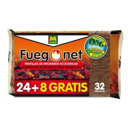 FUEGONET PASTILLAS AUTOENCENDIDO 24UD ECOLOGICAS