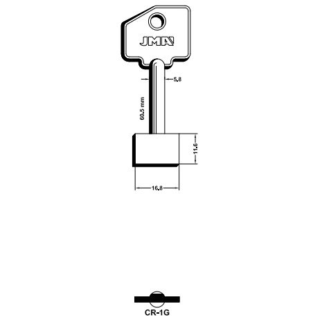 LLAVE GORJA DOBLE PALETON CR-1G