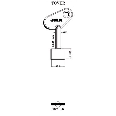LLAVE GORJA DOBLE PALETON  TOY-1G
